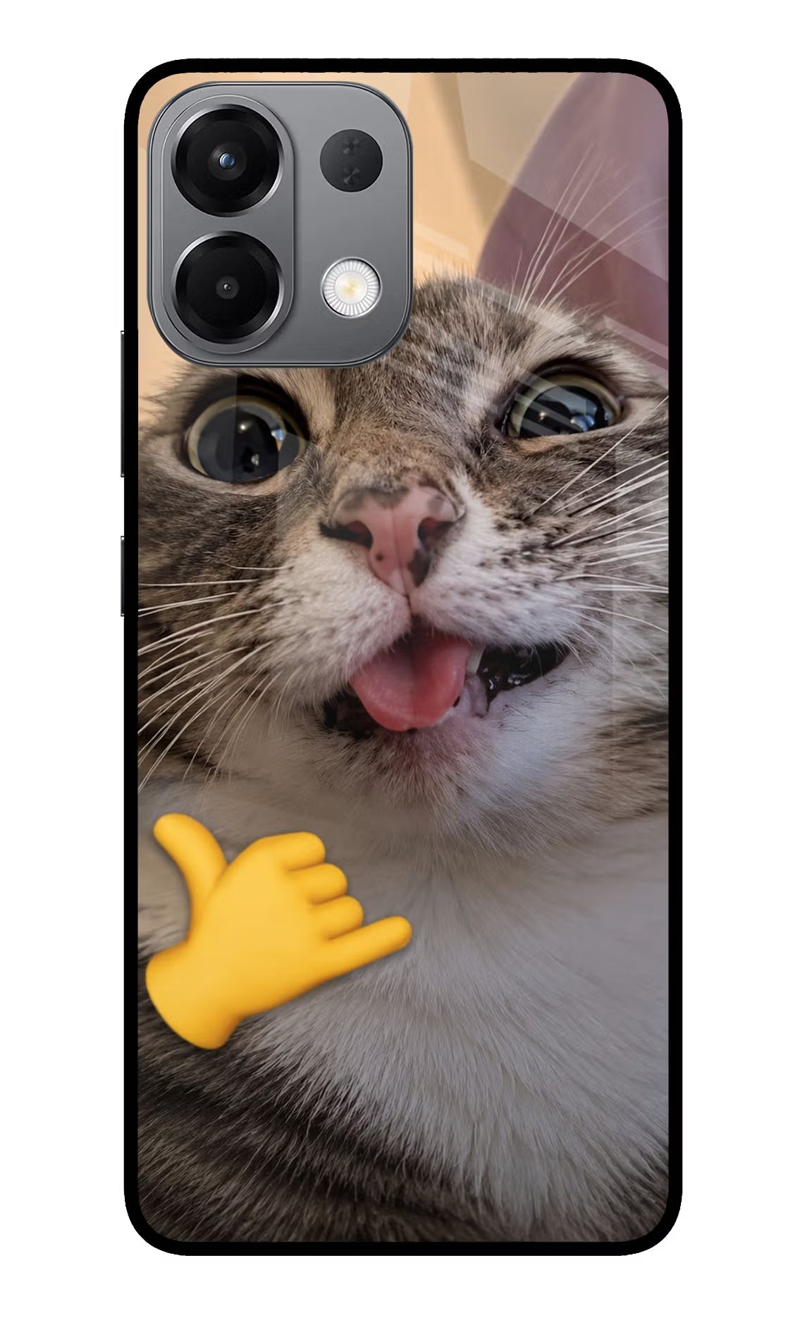 Silly Cat Call Oppo K13 5G Glass Case