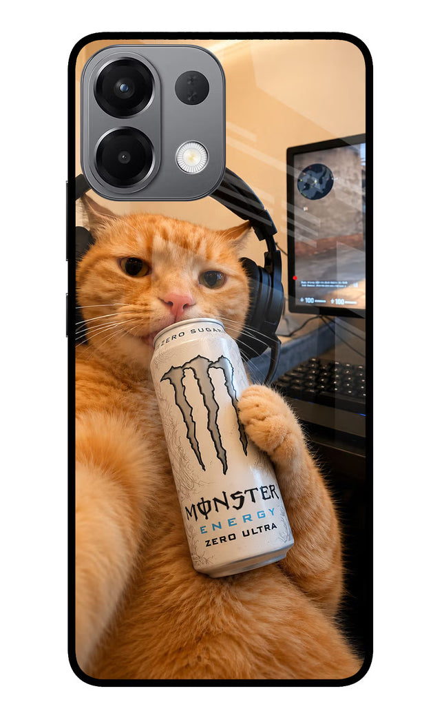 Gamer Cat Energy Oppo K13 5G Glass Case