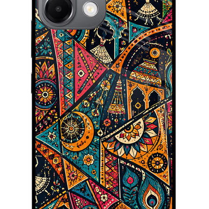Folk Print Oppo K13 5G Glass Case