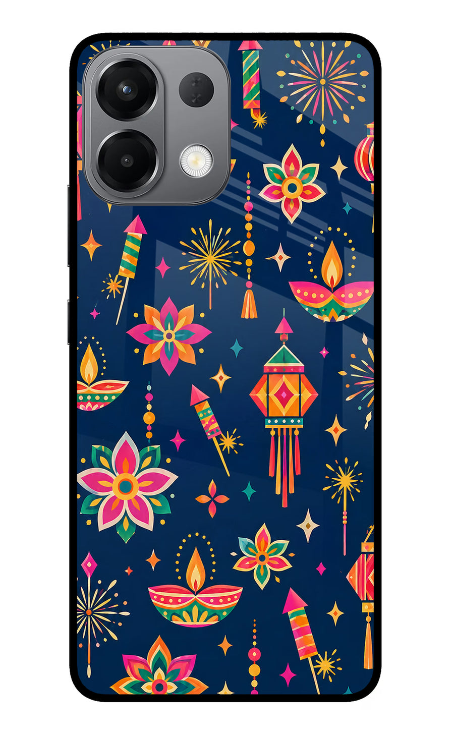 Festive Pop Oppo K13 5G Back Cover, Glass case