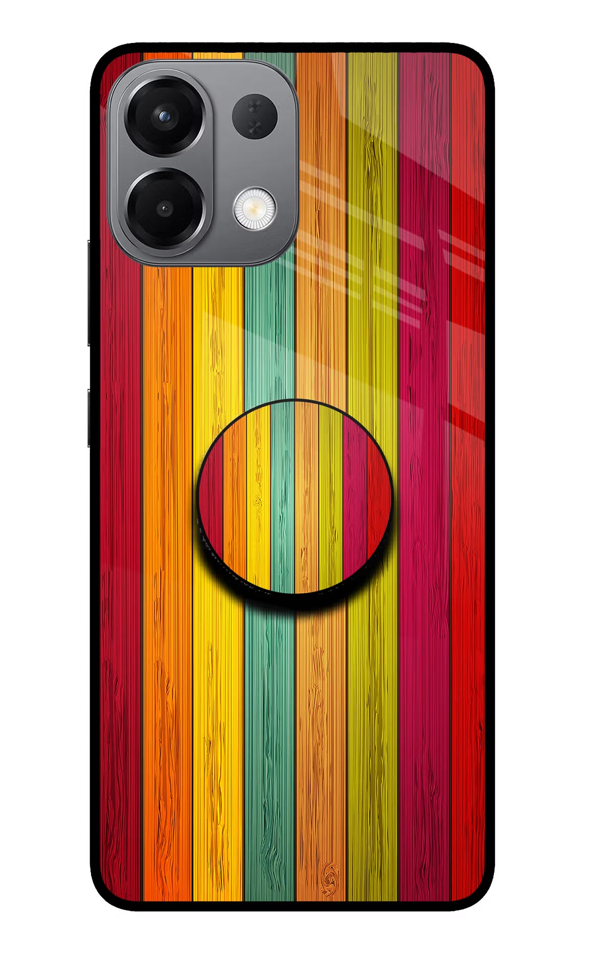 Multicolor Wooden Oppo K13 5G Pop Case by Casekaro