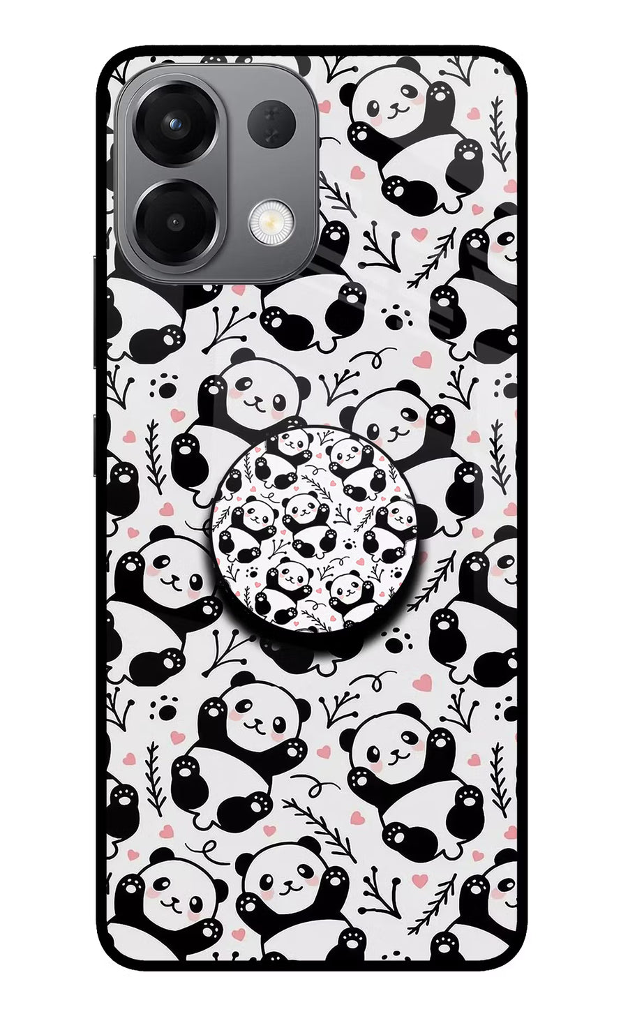 Cute Panda Oppo K13 5G Pop Case, Glass case