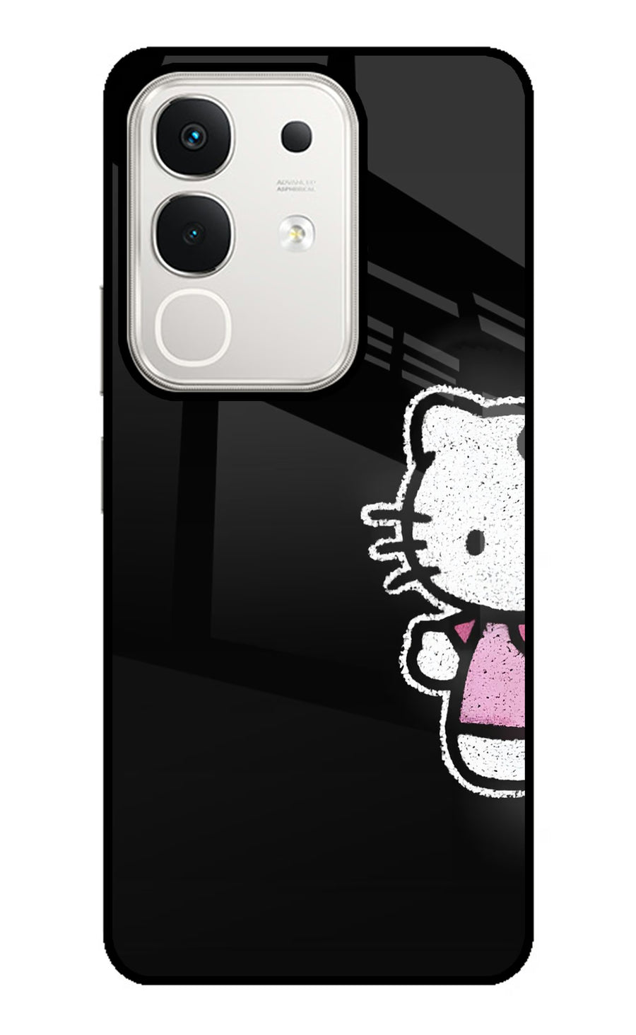 Kitty Charm iQOO Z10x 5G Back Cover, Glass case