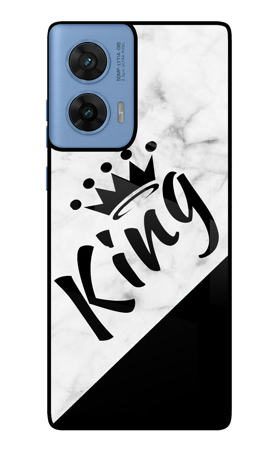 King Moto G96 5G Back Cover, Glass case