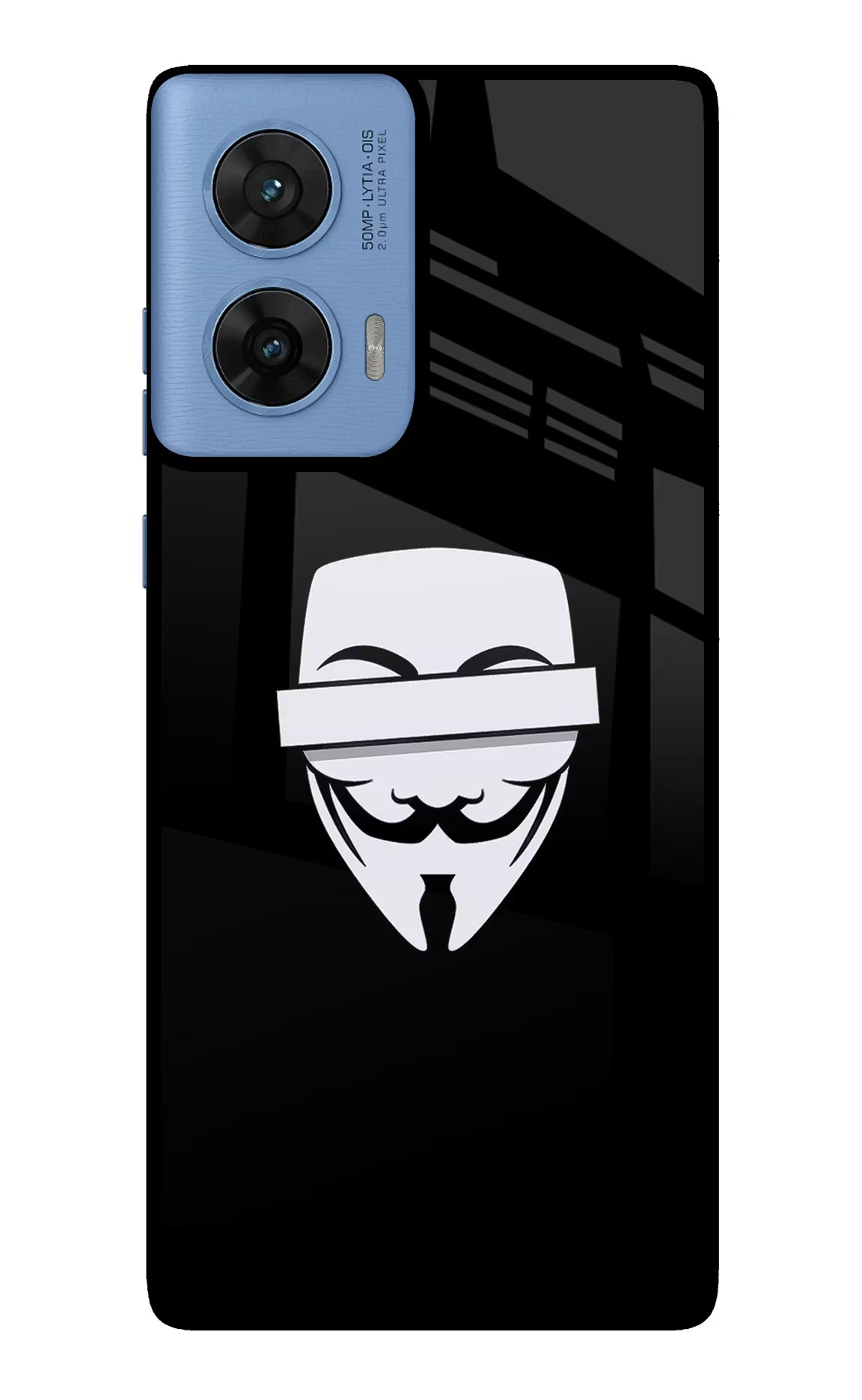 Anonymous Face Moto G96 5G Glass Case