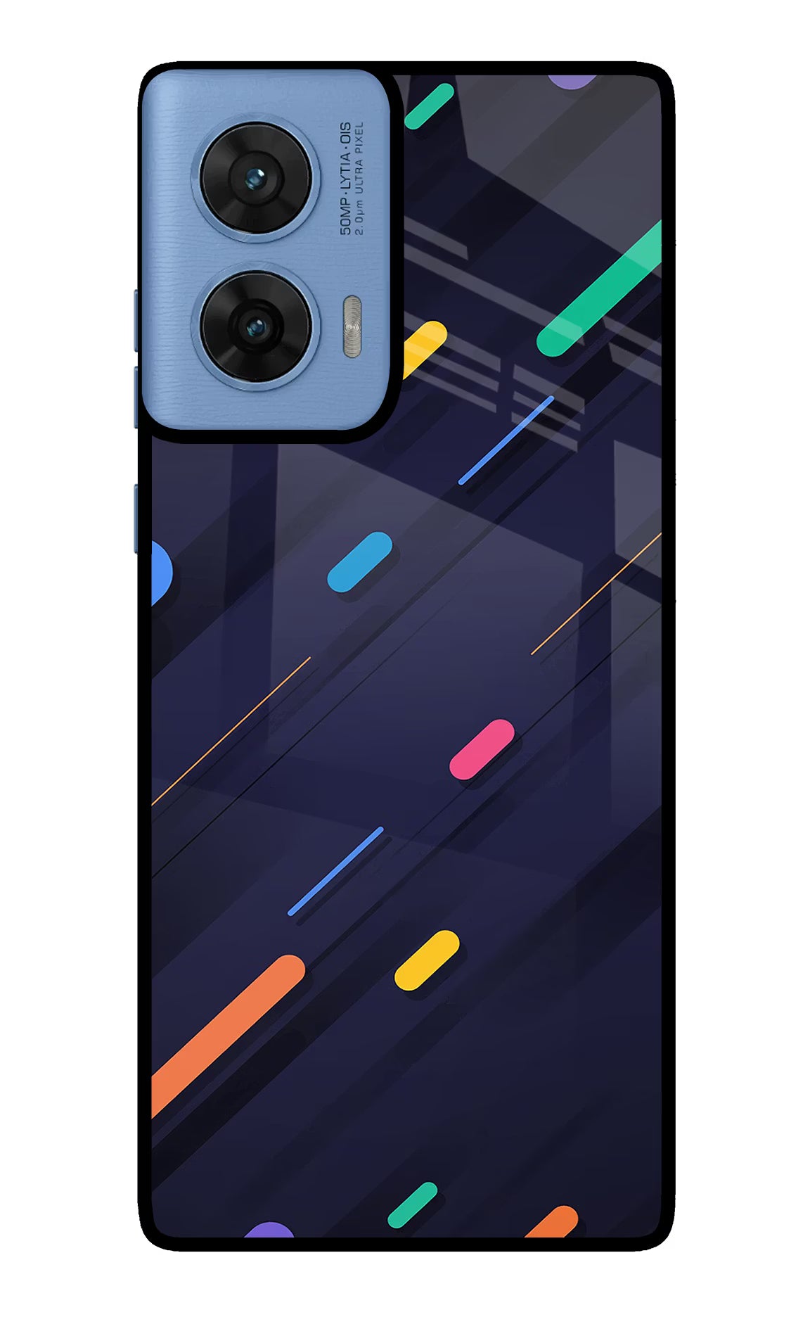 Abstract Design Moto G96 5G Glass Case Back Cover by Casekaro