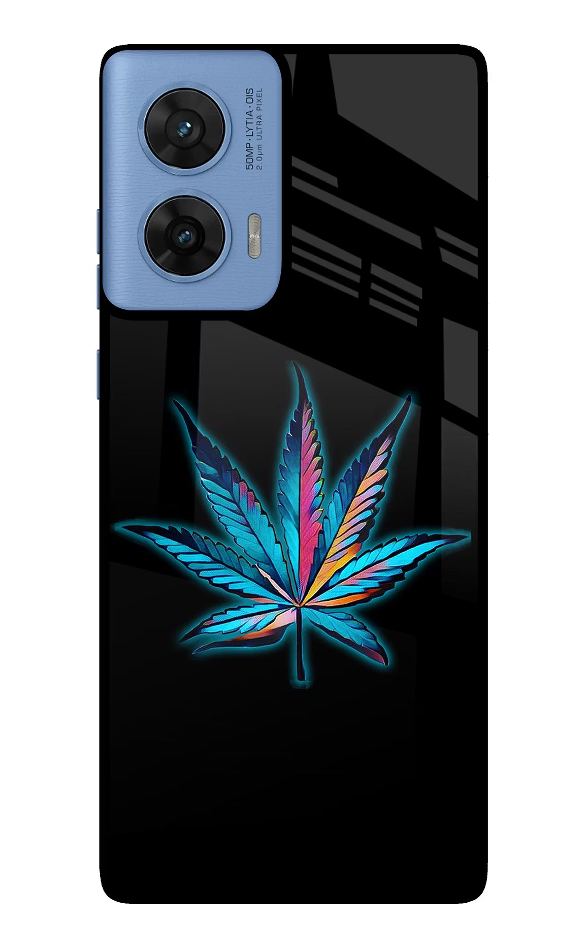 Weed Moto G96 5G Glass Case Back Cover by Casekaro