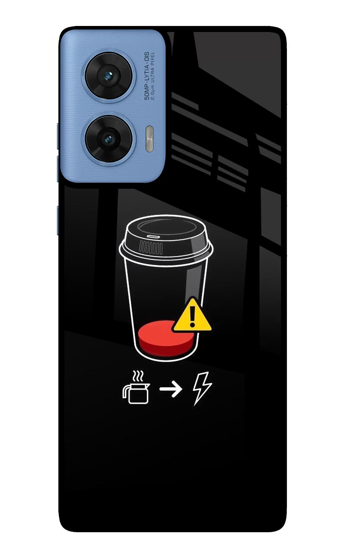 Coffee Moto G96 5G Glass Case Back Cover by Casekaro