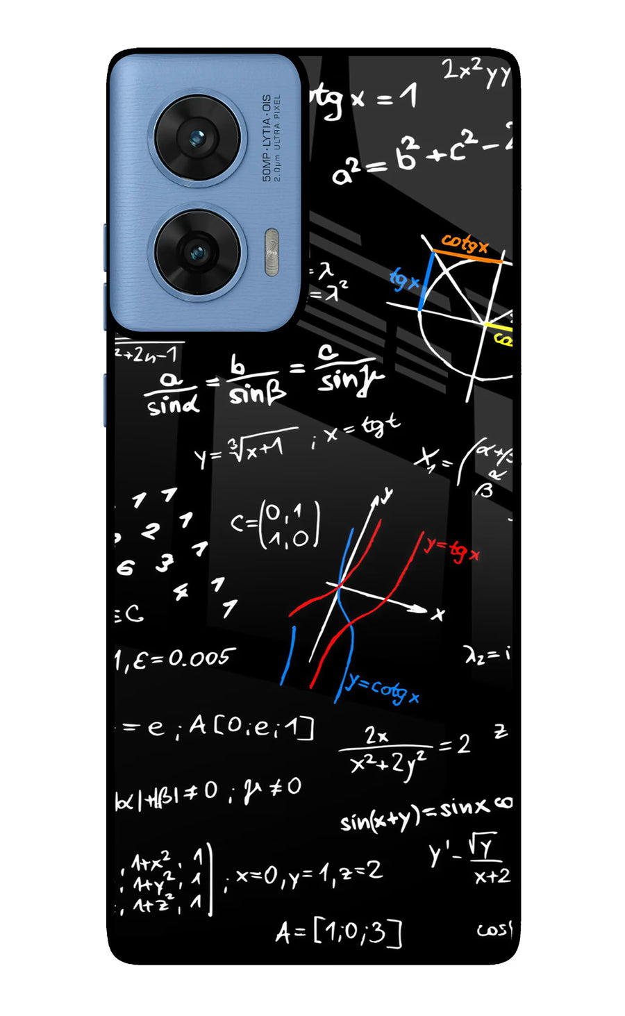 Mathematics Formula Moto G96 5G Back Cover, Glass case