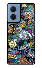 Space Abstract Moto G96 5G Glass Case Back Cover by Casekaro