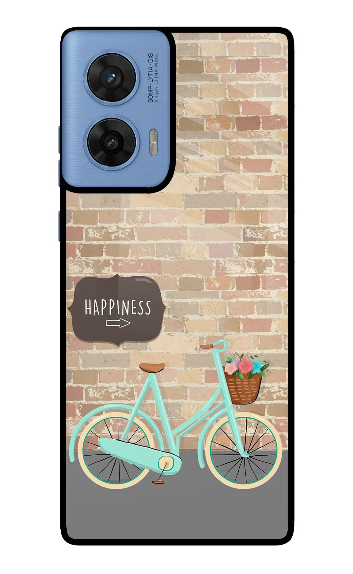 Happiness Artwork Moto G96 5G Glass Case Back Cover by Casekaro