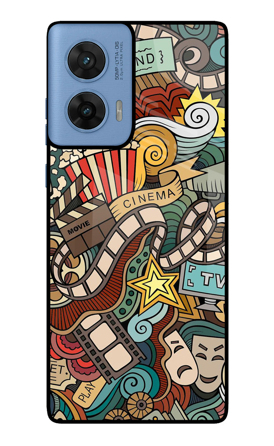Cinema Abstract Moto G96 5G Back Cover, Glass case