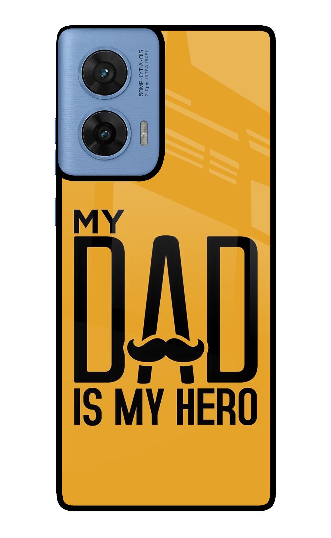 My Dad Is My Hero Moto G96 5G Glass Case