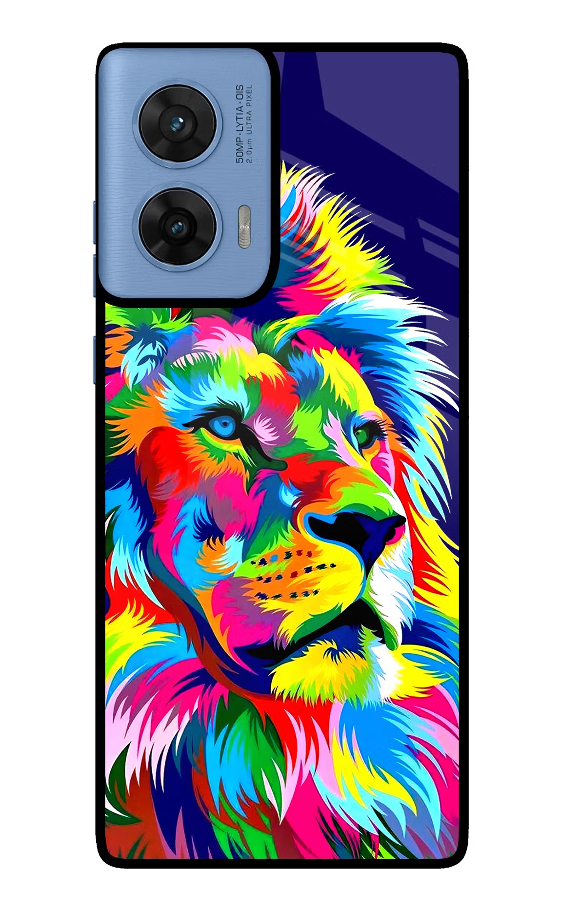 Vector Art Lion Moto G96 5G Glass Case