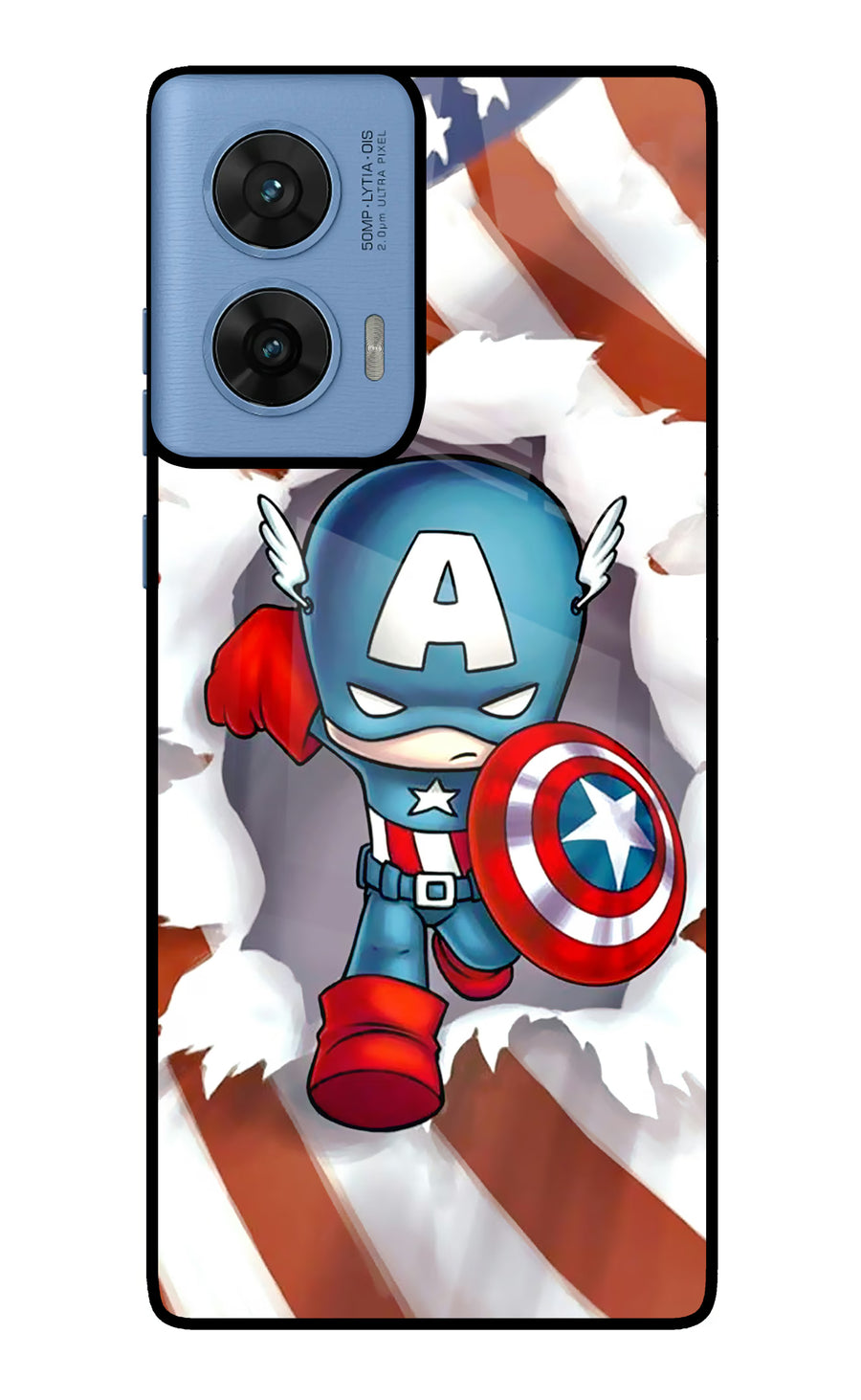 Captain America Moto G96 5G Back Cover, Glass case