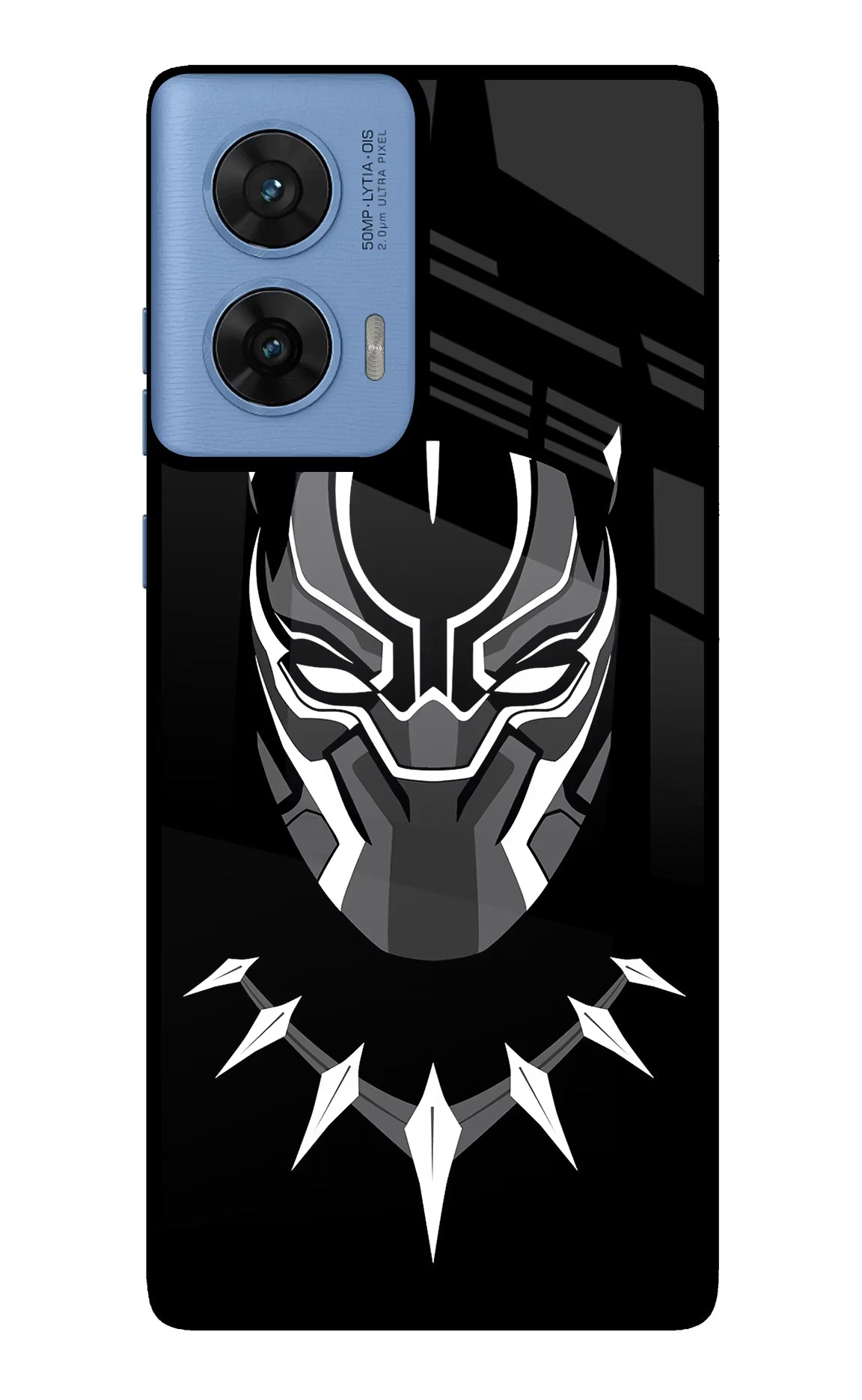 Black Panther Moto G96 5G Glass Case Back Cover by Casekaro