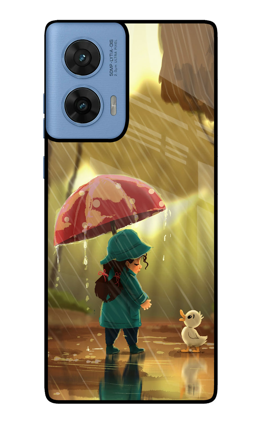 Rainy Day Moto G96 5G Back Cover, Glass case
