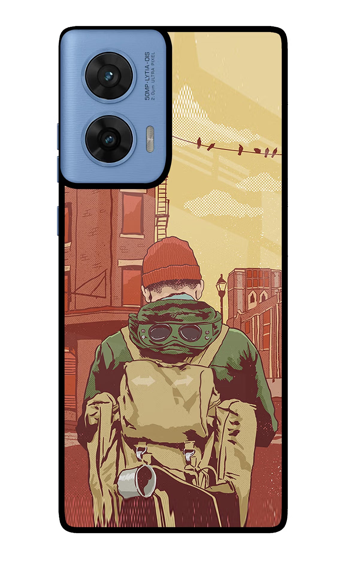 Adventurous Moto G96 5G Glass Case Back Cover by Casekaro