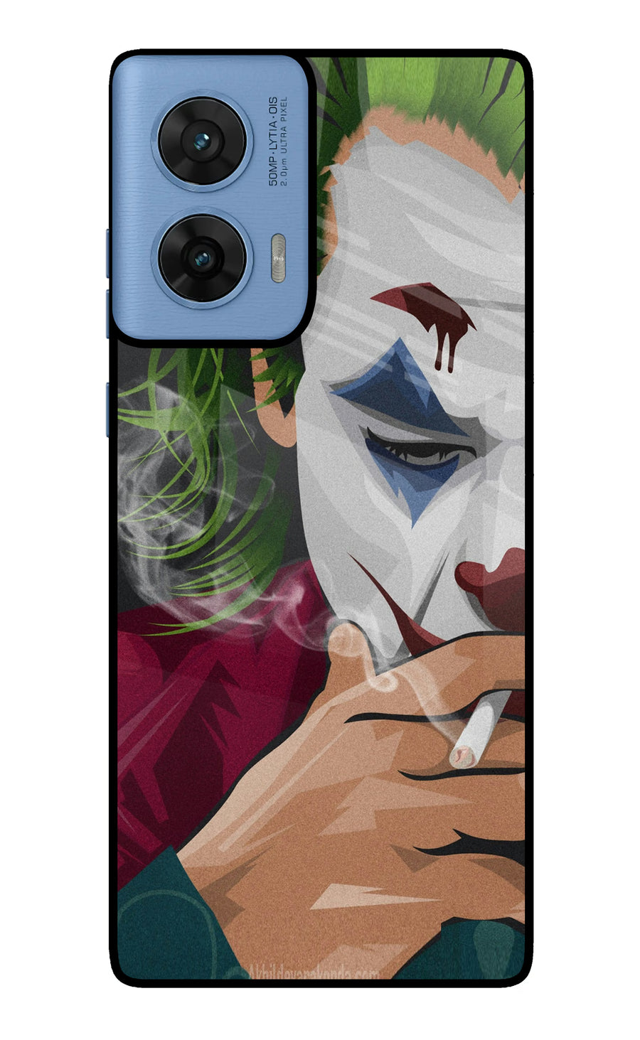 Joker Smoking Moto G96 5G Back Cover, Glass case