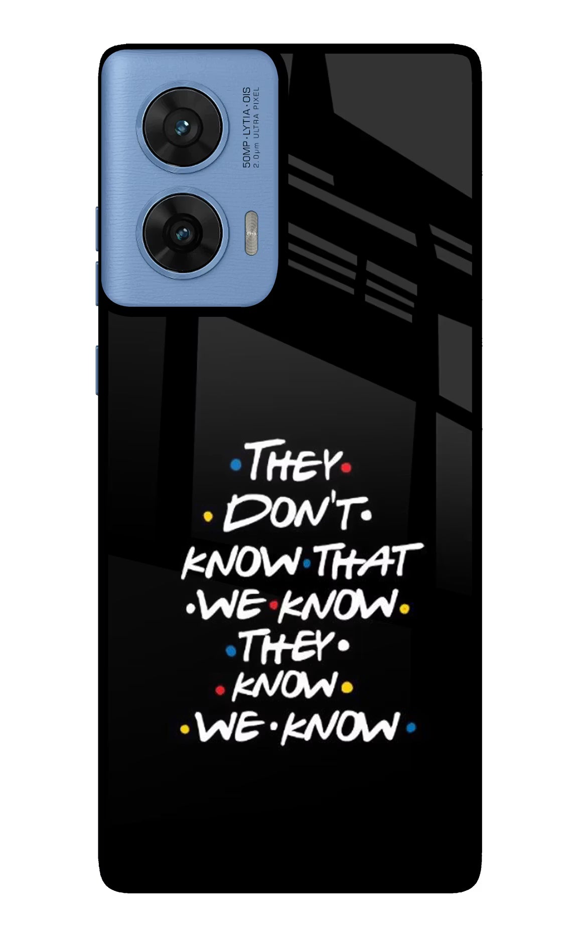 FRIENDS Dialogue Moto G96 5G Glass Case Back Cover by Casekaro