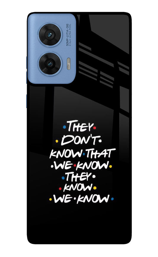 FRIENDS Dialogue Moto G96 5G Glass Case