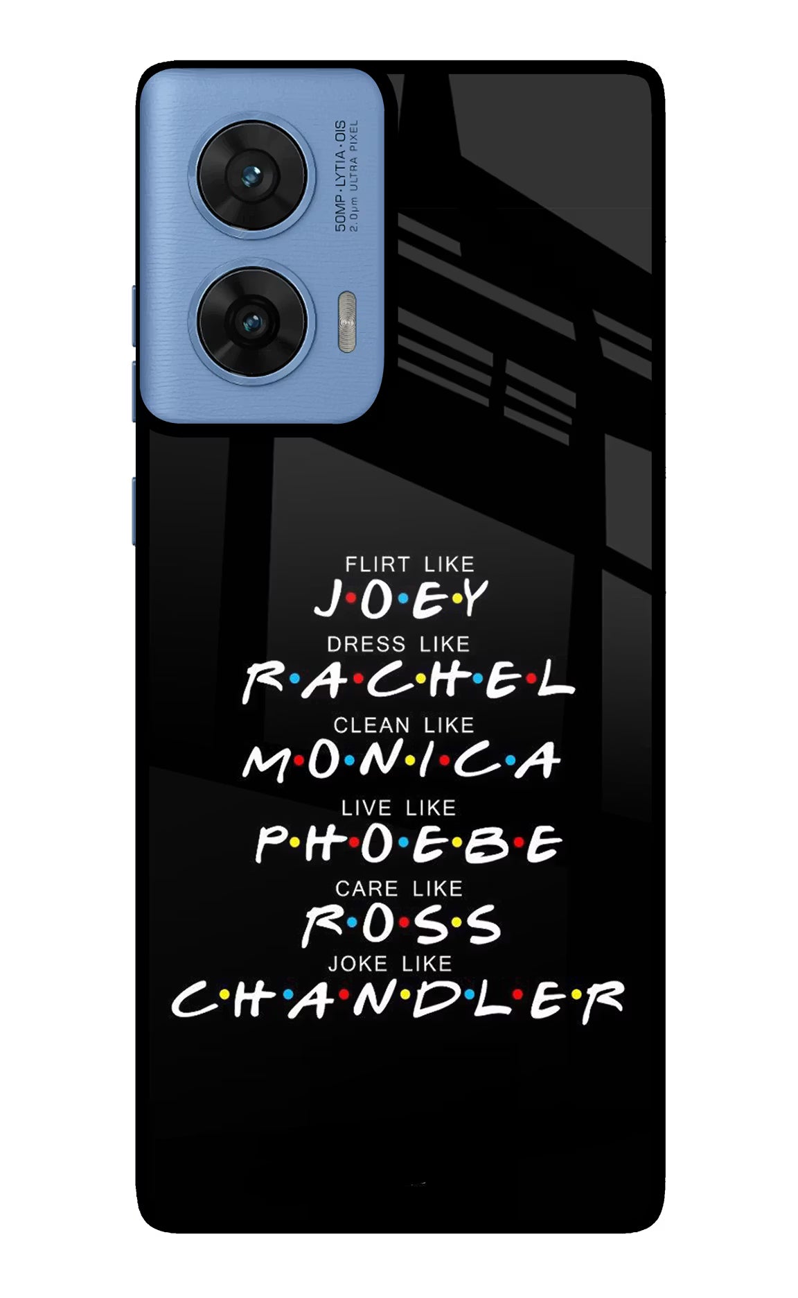FRIENDS Character Moto G96 5G Glass Case Back Cover by Casekaro