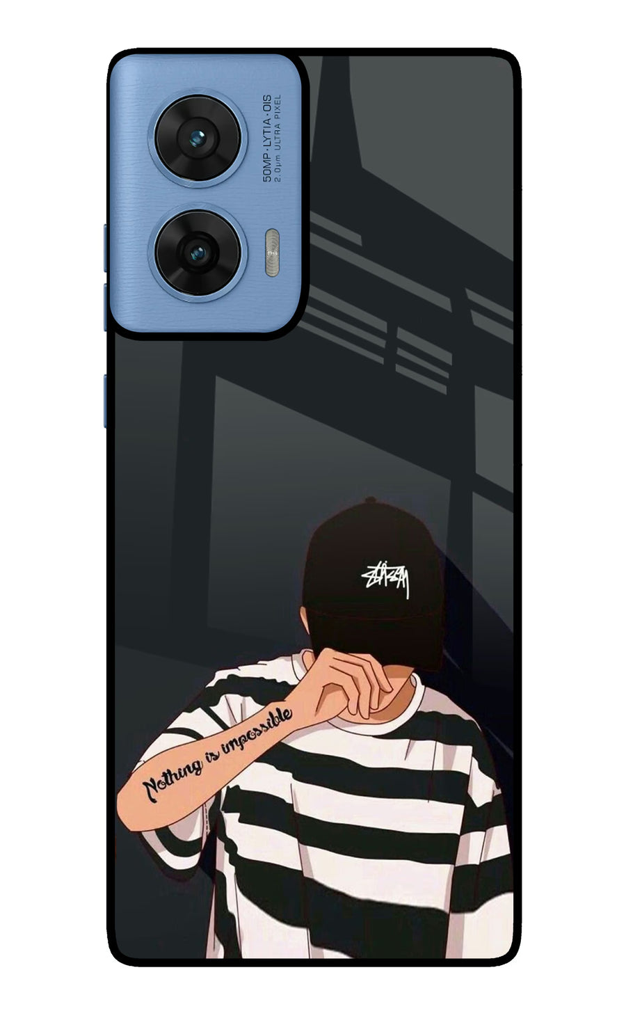 Aesthetic Boy Moto G96 5G Back Cover, Glass case