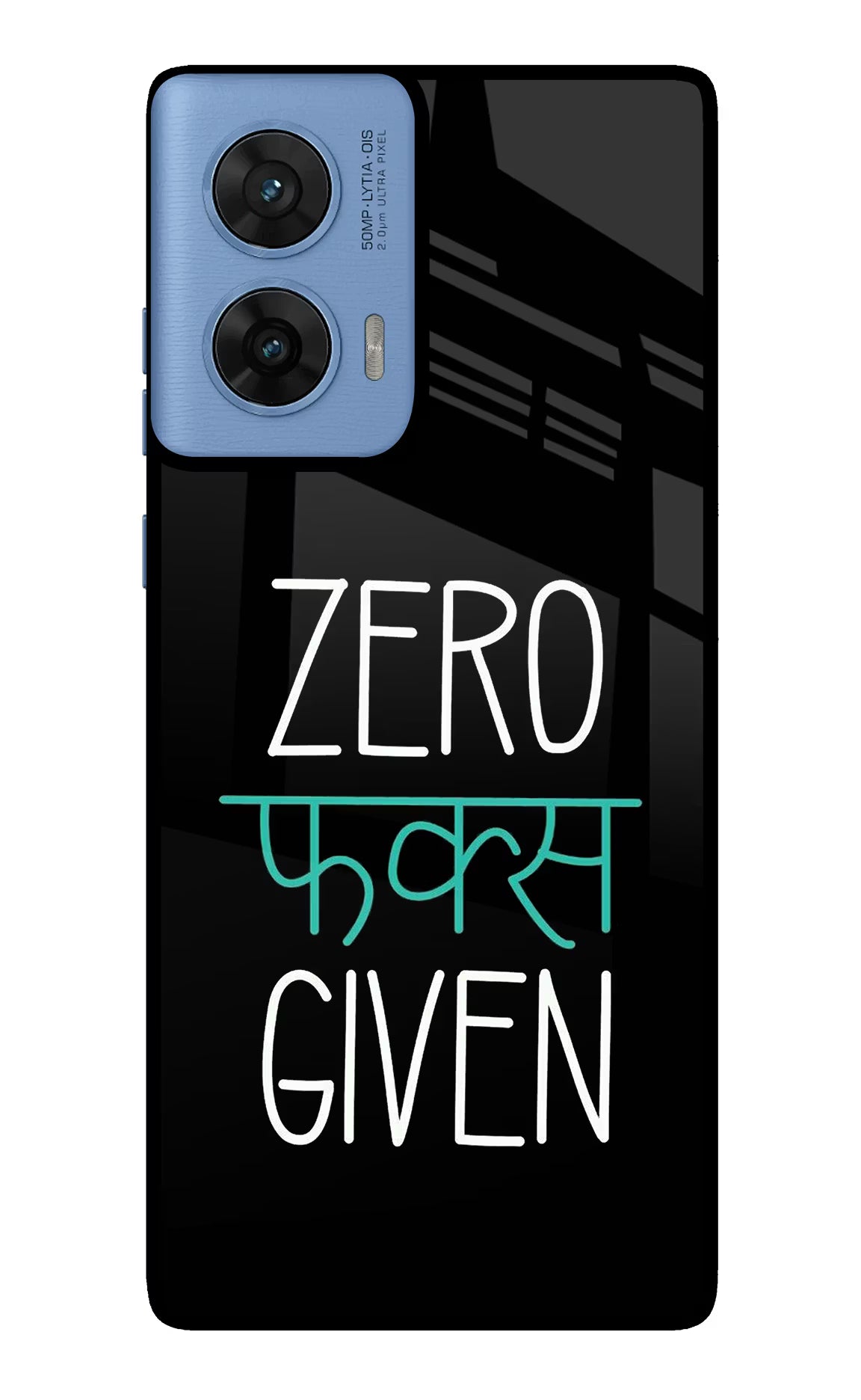 Zero Fucks Given Moto G96 5G Glass Case