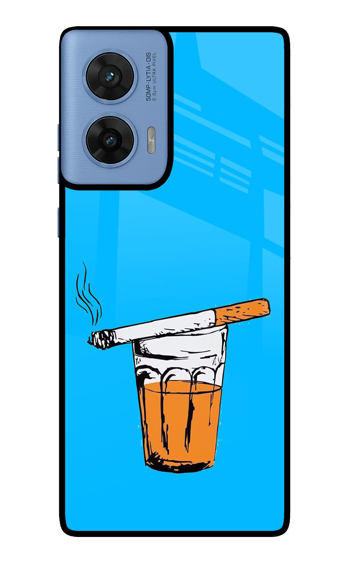 Chai Sutta Moto G96 5G Glass Case Back Cover by Casekaro