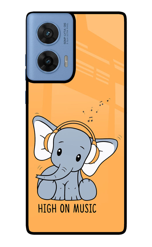 High On Music Moto G96 5G Glass Case