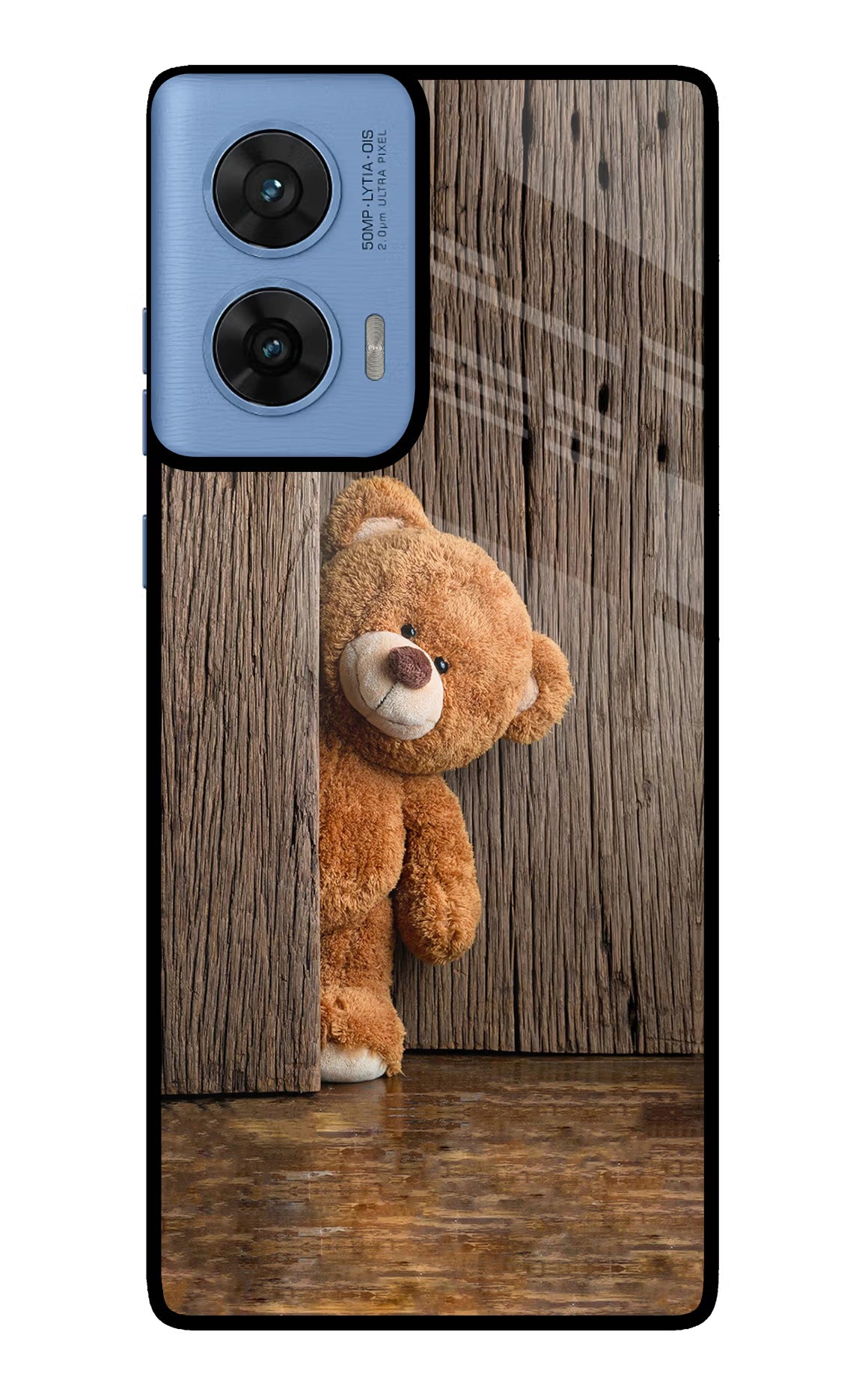 Teddy Wooden Moto G96 5G Glass Case