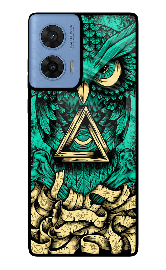 Green Owl Moto G96 5G Glass Case