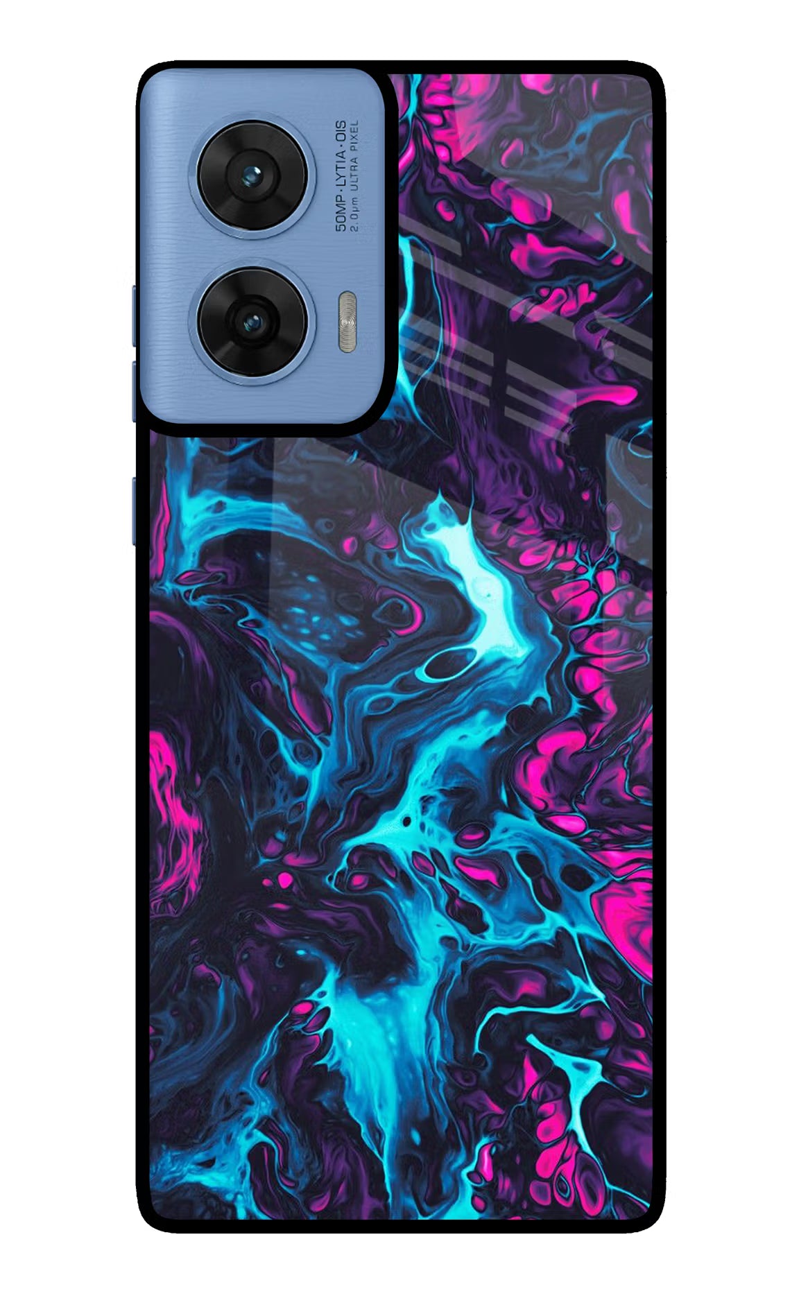 Abstract Moto G96 5G Glass Case Back Cover by Casekaro