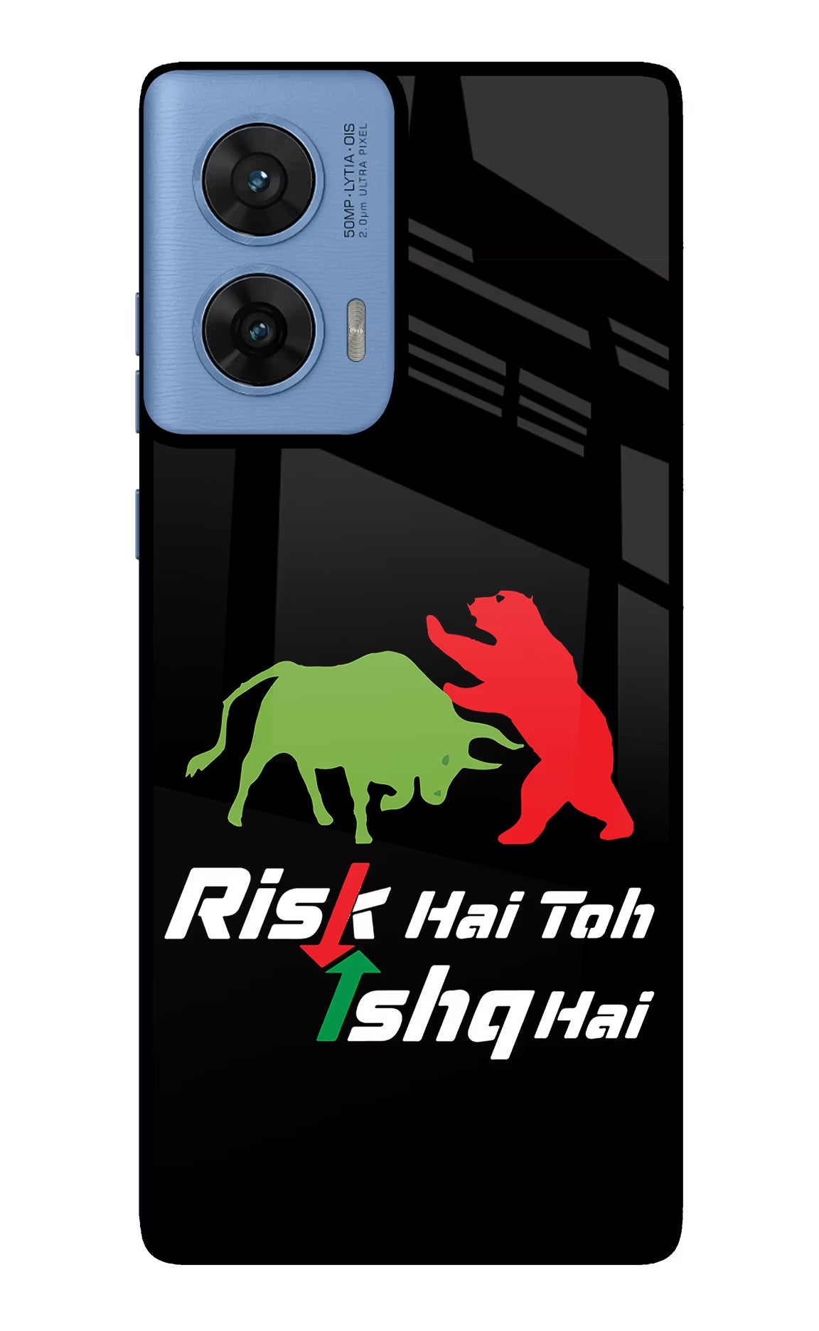 Risk Hai Toh Ishq Hai Moto G96 5G Glass Case