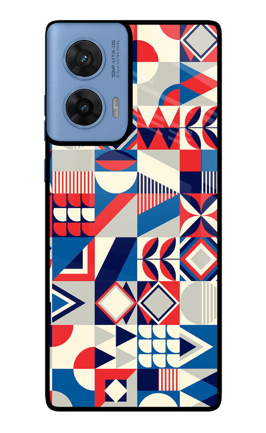 Colorful Pattern Moto G96 5G Glass Case