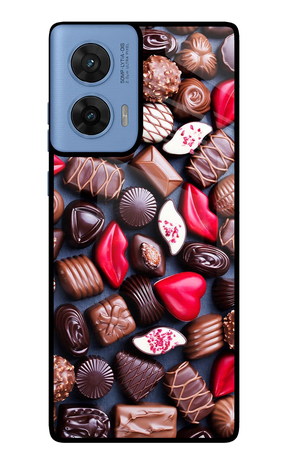 Chocolates Moto G96 5G Glass Case