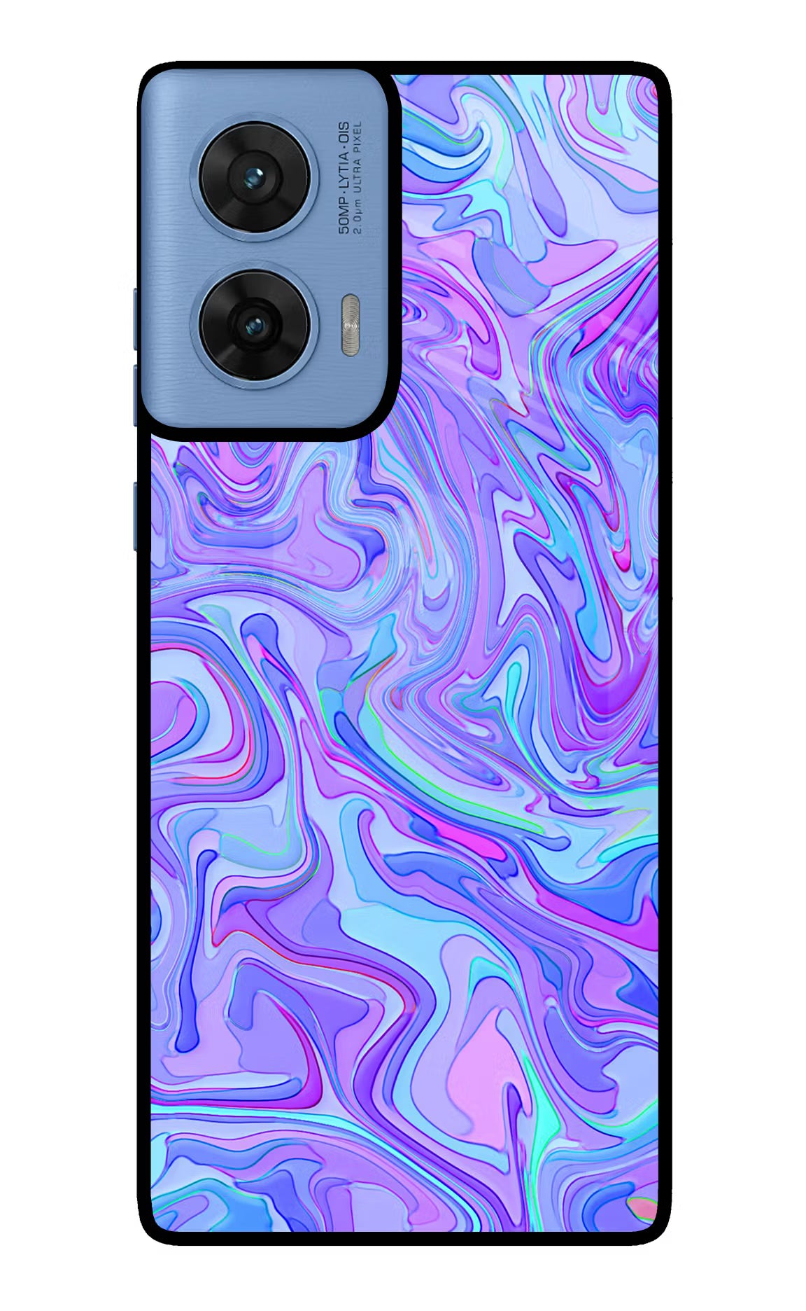 Glitter Moto G96 5G Glass Case Back Cover by Casekaro