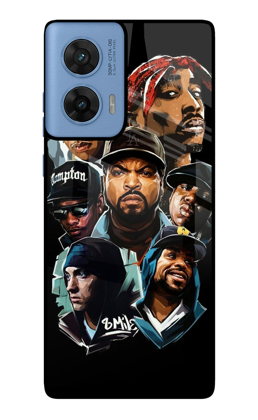 Rappers Moto G96 5G Back Cover, Glass case