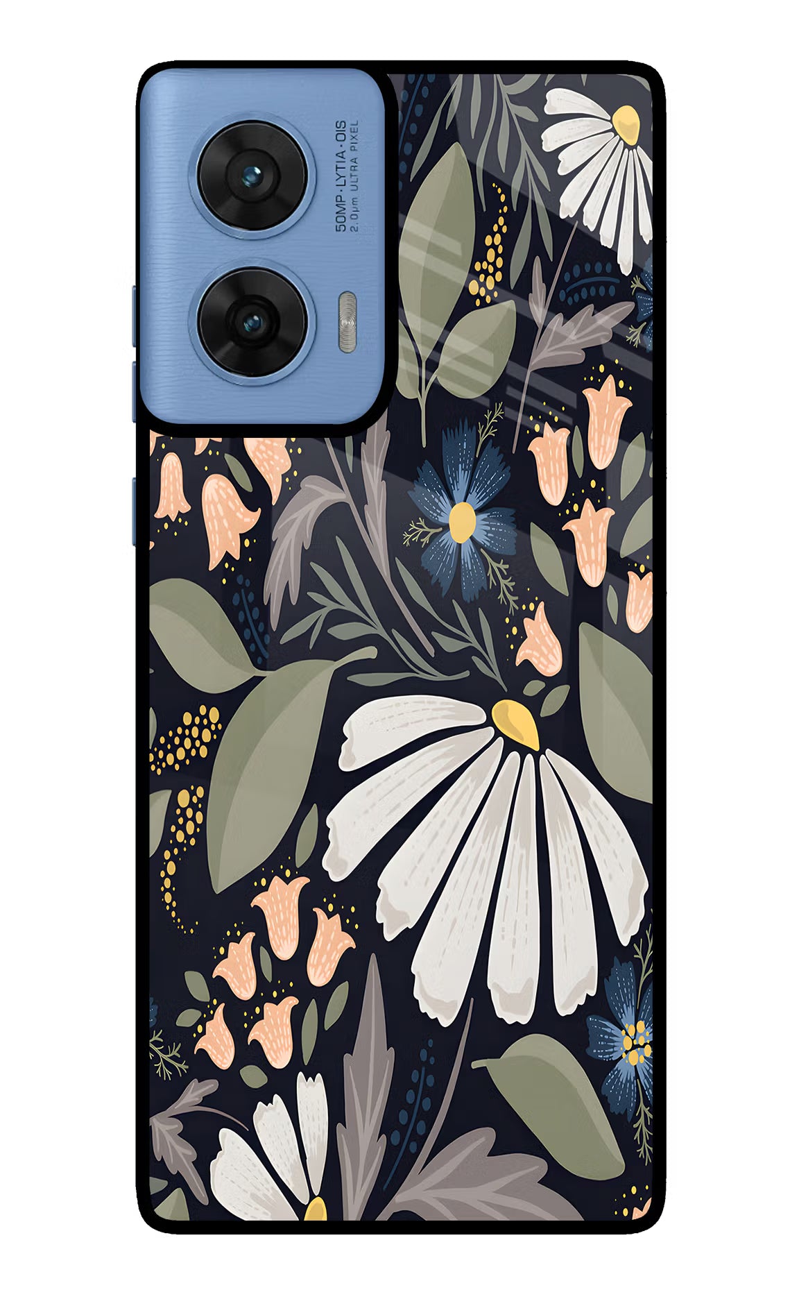 Flowers Art Moto G96 5G Glass Case