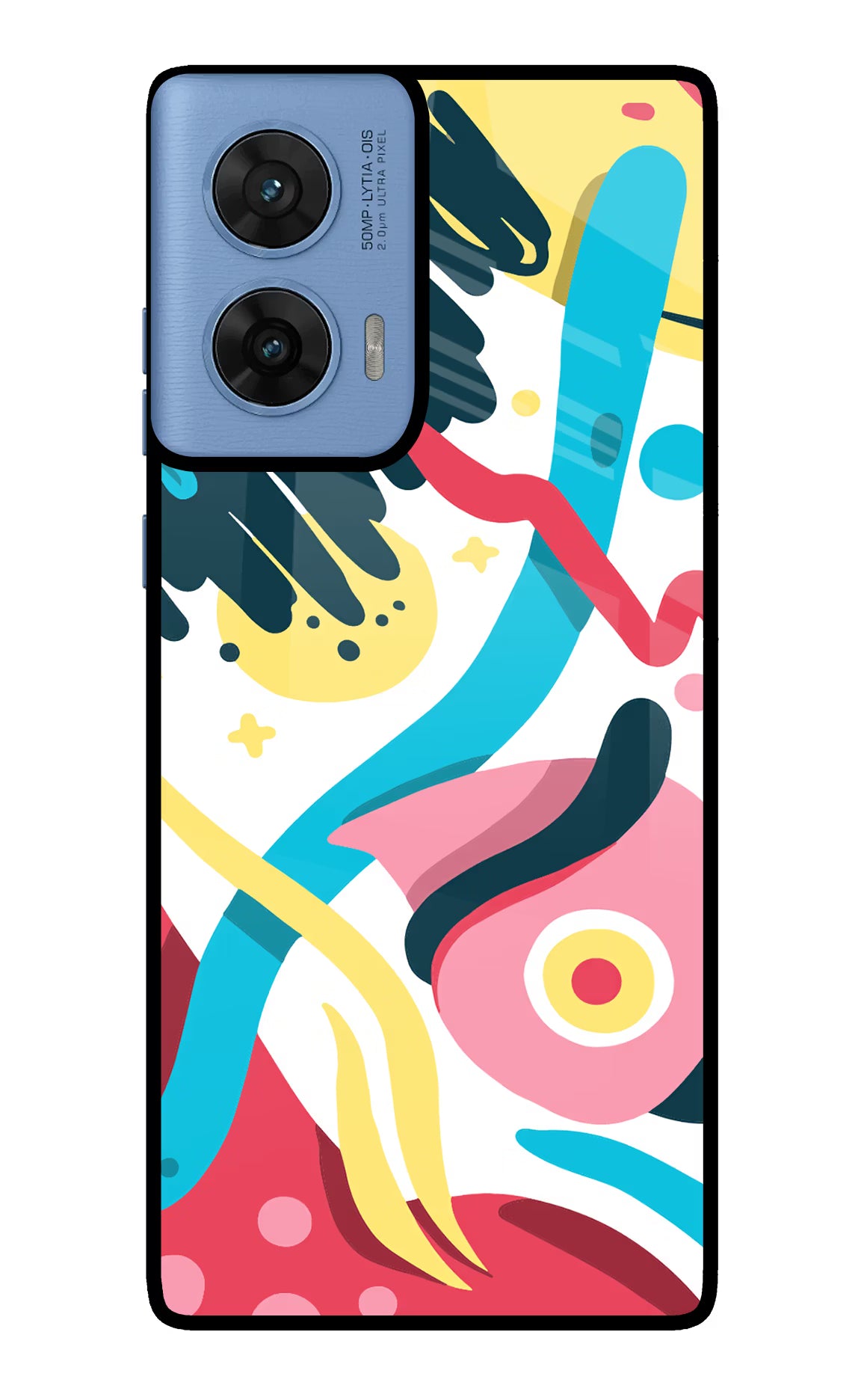 Trippy Moto G96 5G Glass Case Back Cover by Casekaro