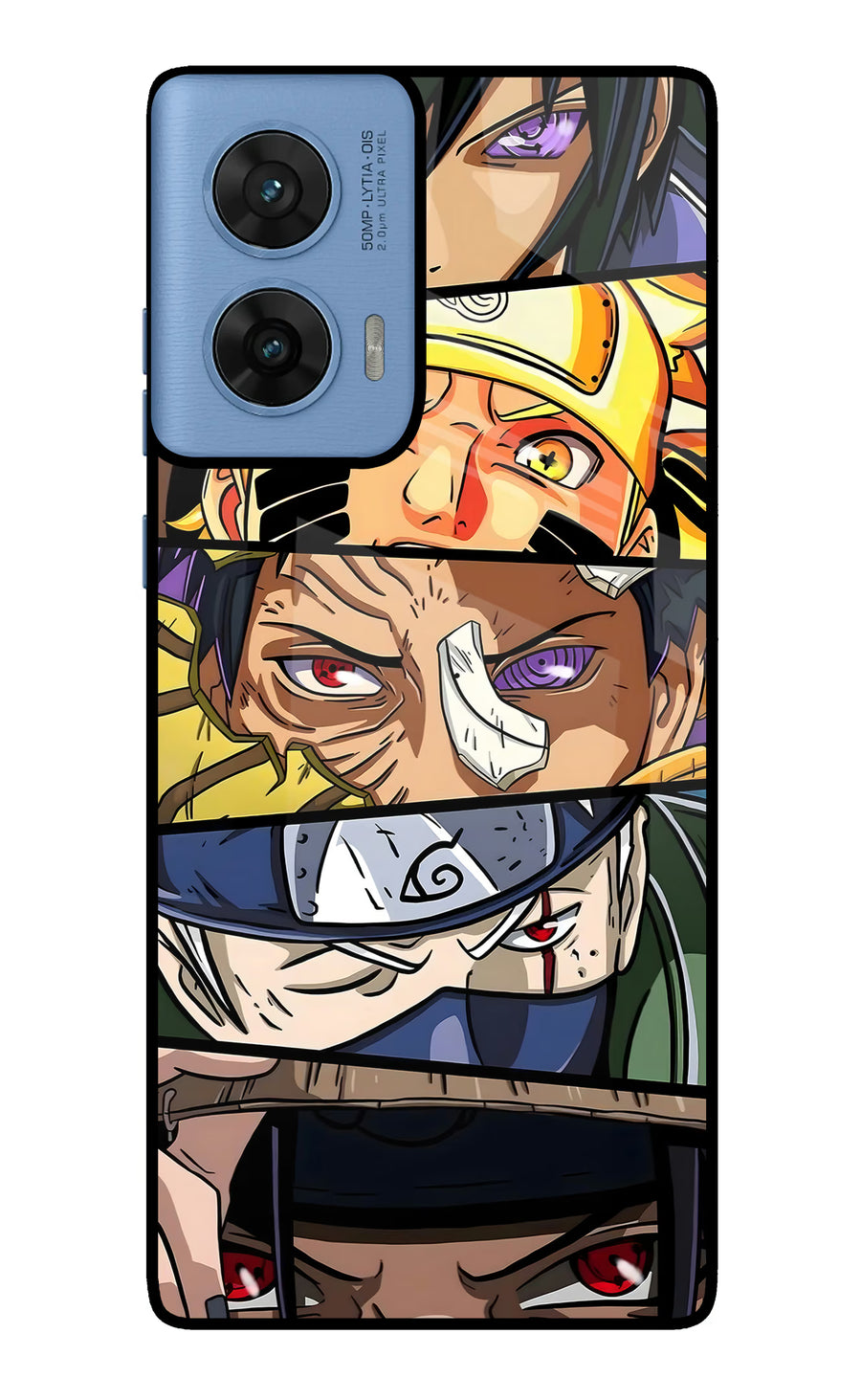 Naruto Character Moto G96 5G Back Cover, Glass case