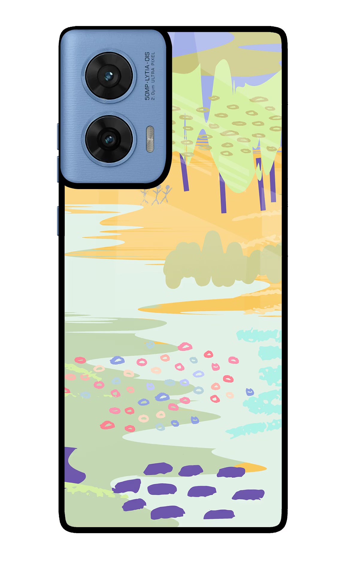 Scenery Moto G96 5G Glass Case Back Cover by Casekaro