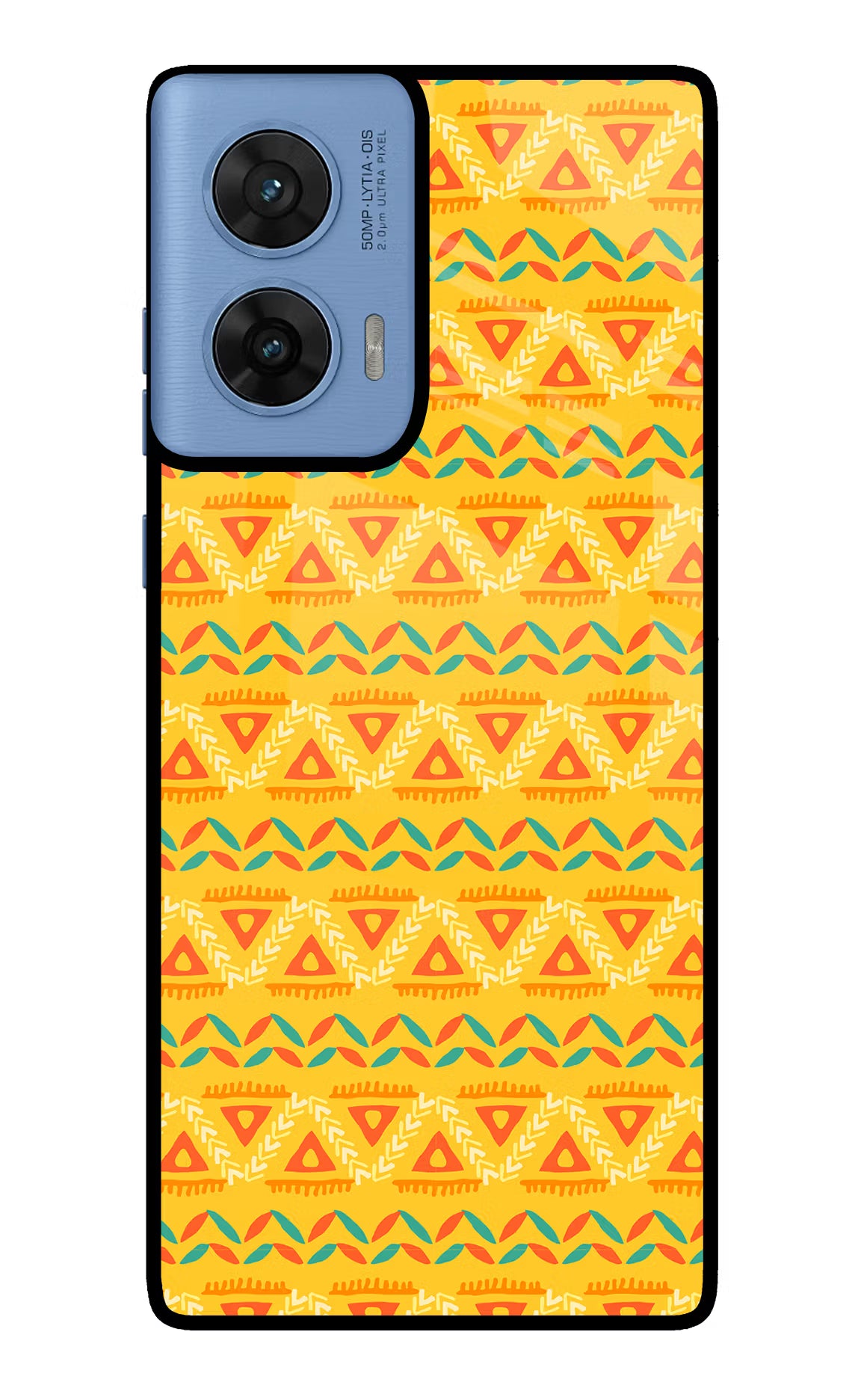 Tribal Pattern Moto G96 5G Glass Case Back Cover by Casekaro