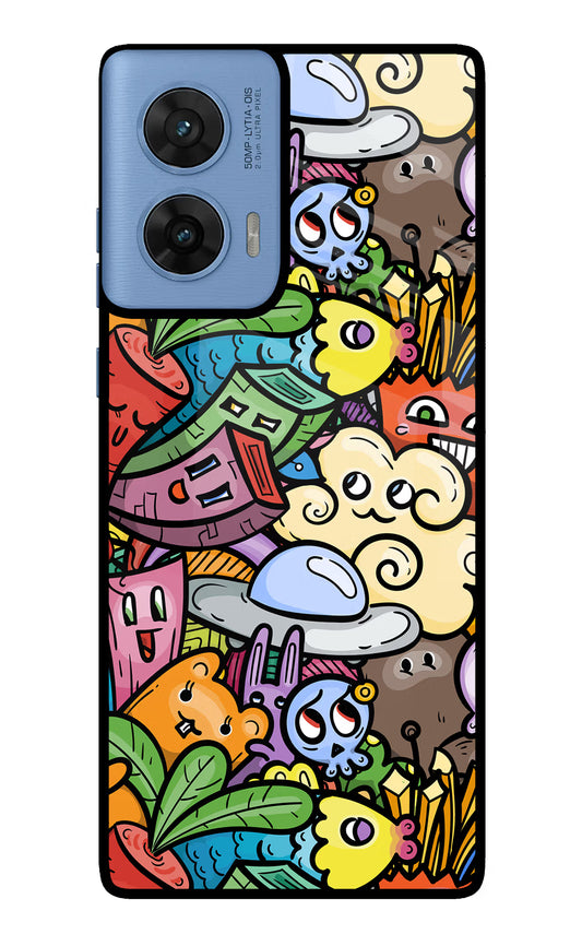 Veggie Doodle Moto G96 5G Glass Case