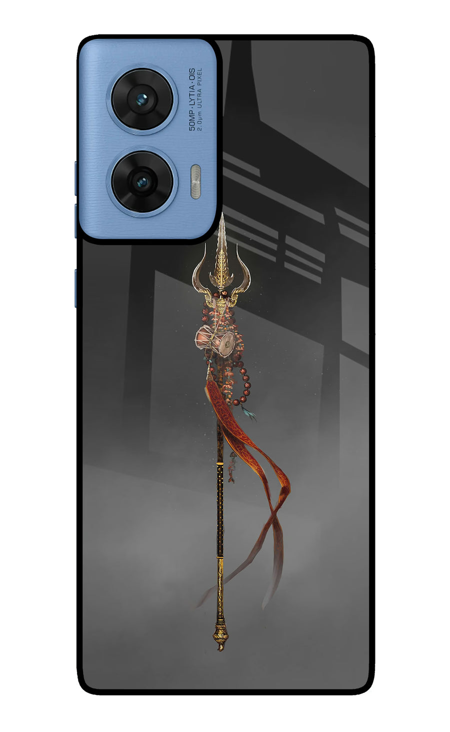Shiv Trishul Moto G96 5G Back Cover, Glass case