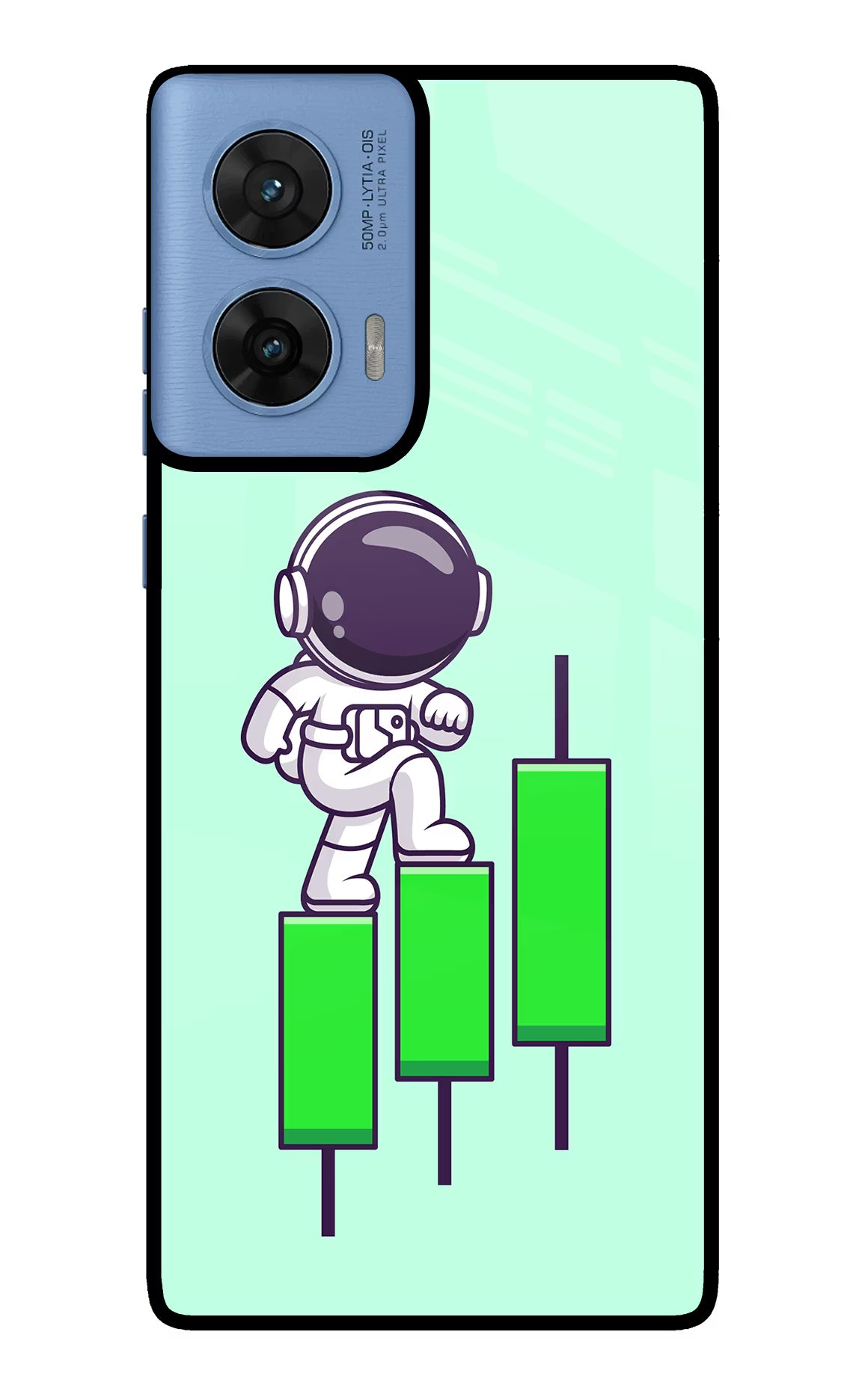 Astronaut Trader Moto G96 5G Glass Case