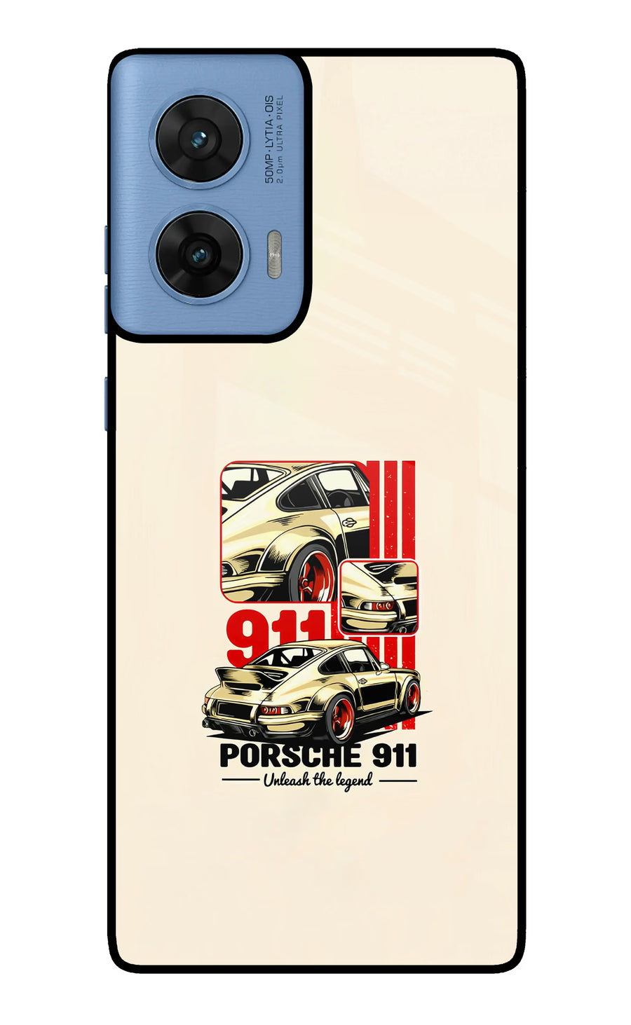 Classic Porsche 911 Moto G96 5G Back Cover, Glass case