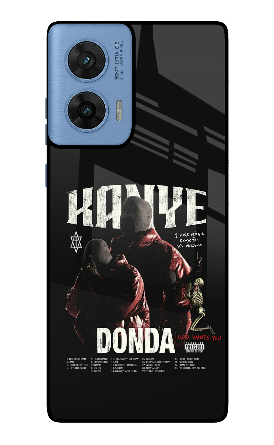 Donda Kanye West Moto G96 5G Back Cover, Glass case