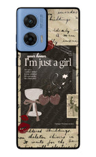 I am just a girl Moto G96 5G Glass Case