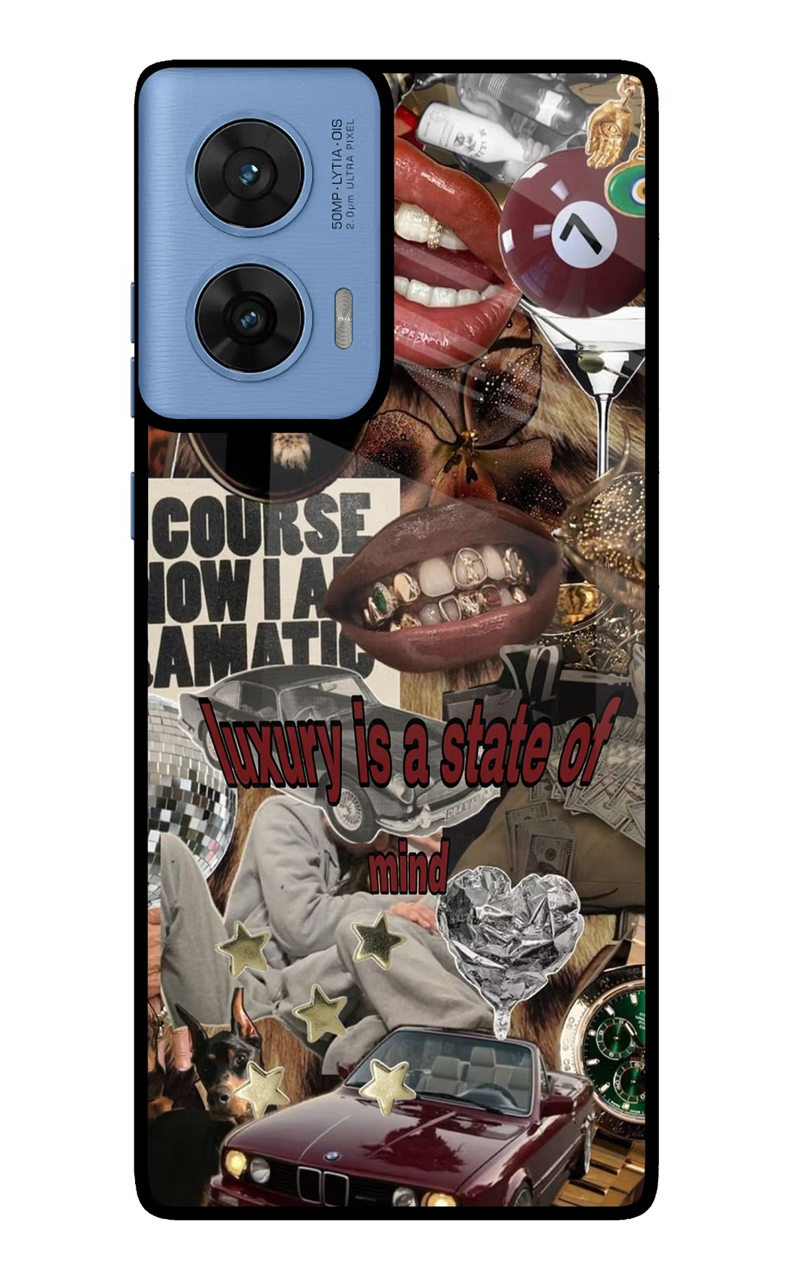 Luxury Moto G96 5G Glass Case Back Cover by Casekaro